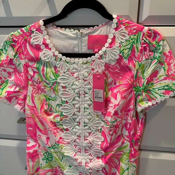 Lilly Pulitzer Pink and Green Dress - Picture 5 of 9